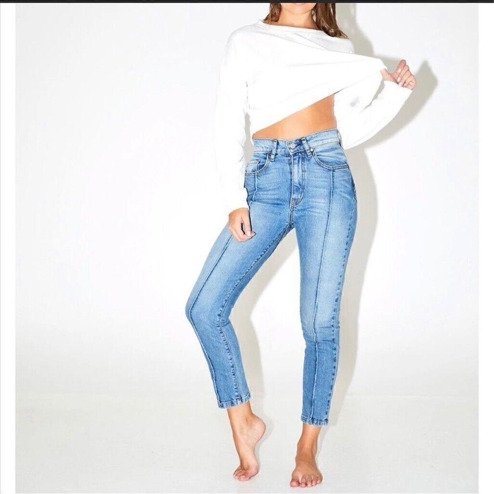 REVICE Light Blue High-Rise Skinny Jeans